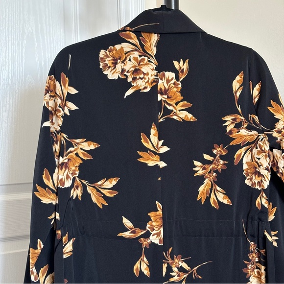 Dynamite Floral Belted Maxi Coat - Picture 6 of 8